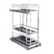 Hardware Resources 8" Polished Chrome STORAGE WITH STYLE Metal "No Wiggle" Base Pullout, Preassembled SWS-BPO8PC - alternate 1